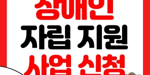 장애인 자립 지원사업 썸네일