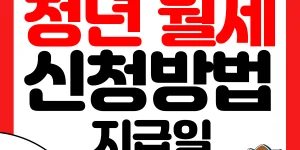 청년 월세 지원 신청방법과 지급일