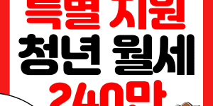 청년월세 한시 특별지원
