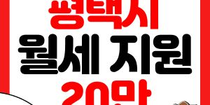 평택시 청년 월세 지원