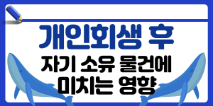 개인회상 자기 소유 물건